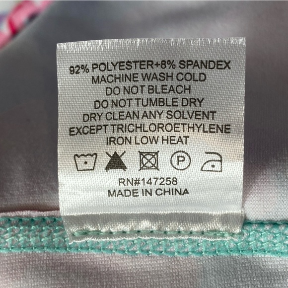 Simply Southern Women’s Pink Blue Tropical Floral Print Leggings NWT Sz XXL‎ - Picture 8 of 13